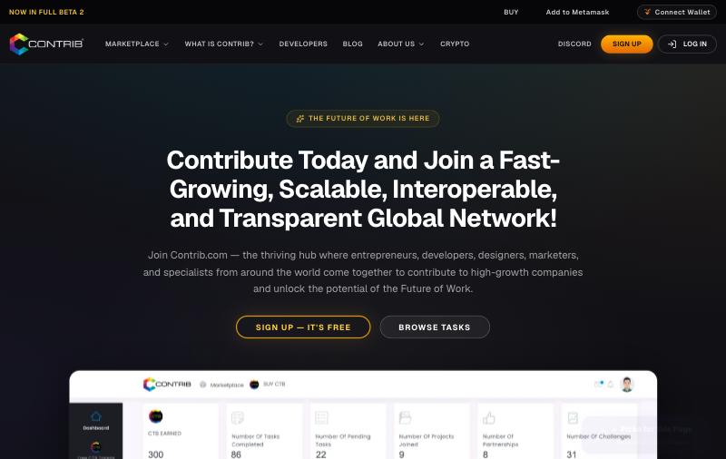 contrib.com homepage